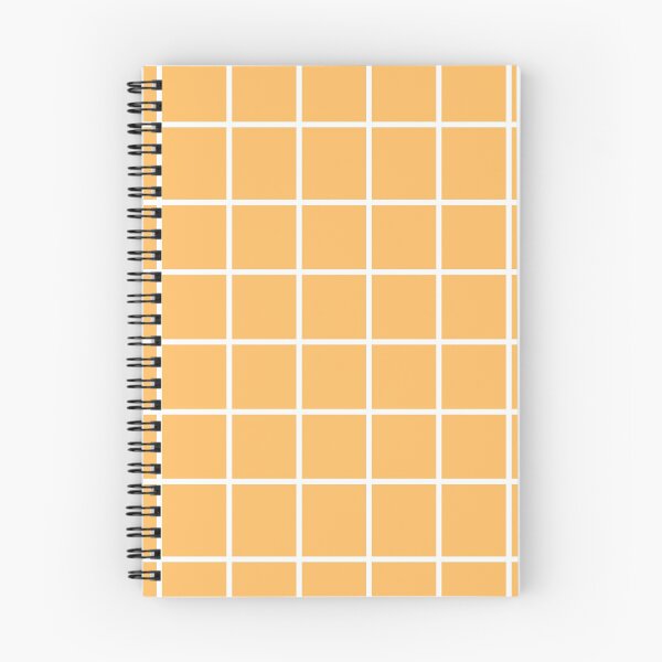 Item preview, Light Pastel Orange & White Grid Pattern designed and sold by SimpliChic.