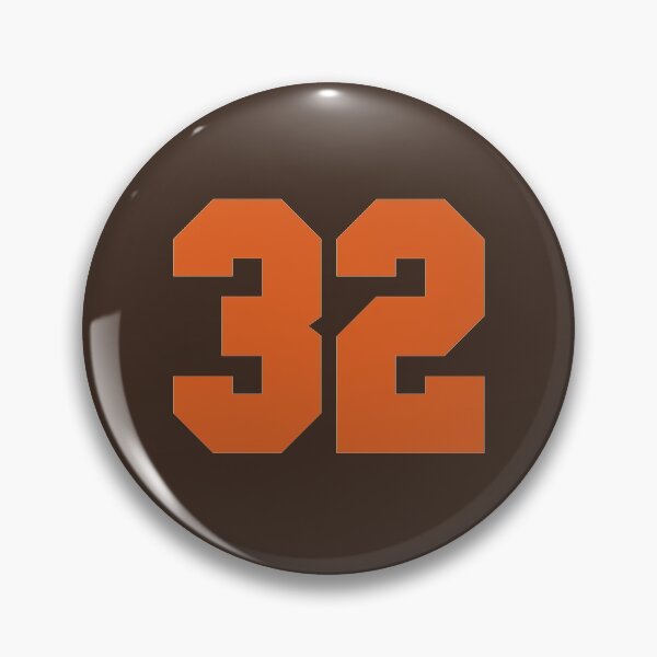 Item preview, 32 Number Cleveland Sports Thirty-Two Brown Jersey designed and sold by HelloFromAja.