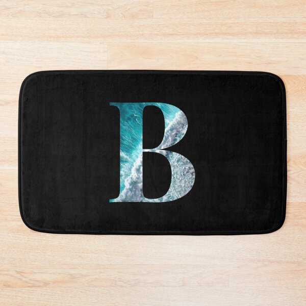 Item preview, Letter B Blue Ocean Waves Alphabet Greek Beta designed and sold by Sour Soul.