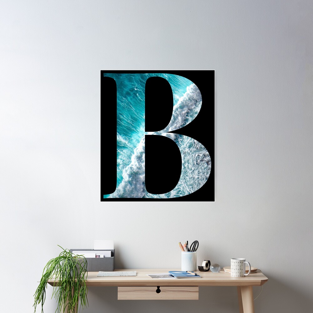 Alphabet Print, Letter B Print, Name Wall Art, ABC Poster, Letters