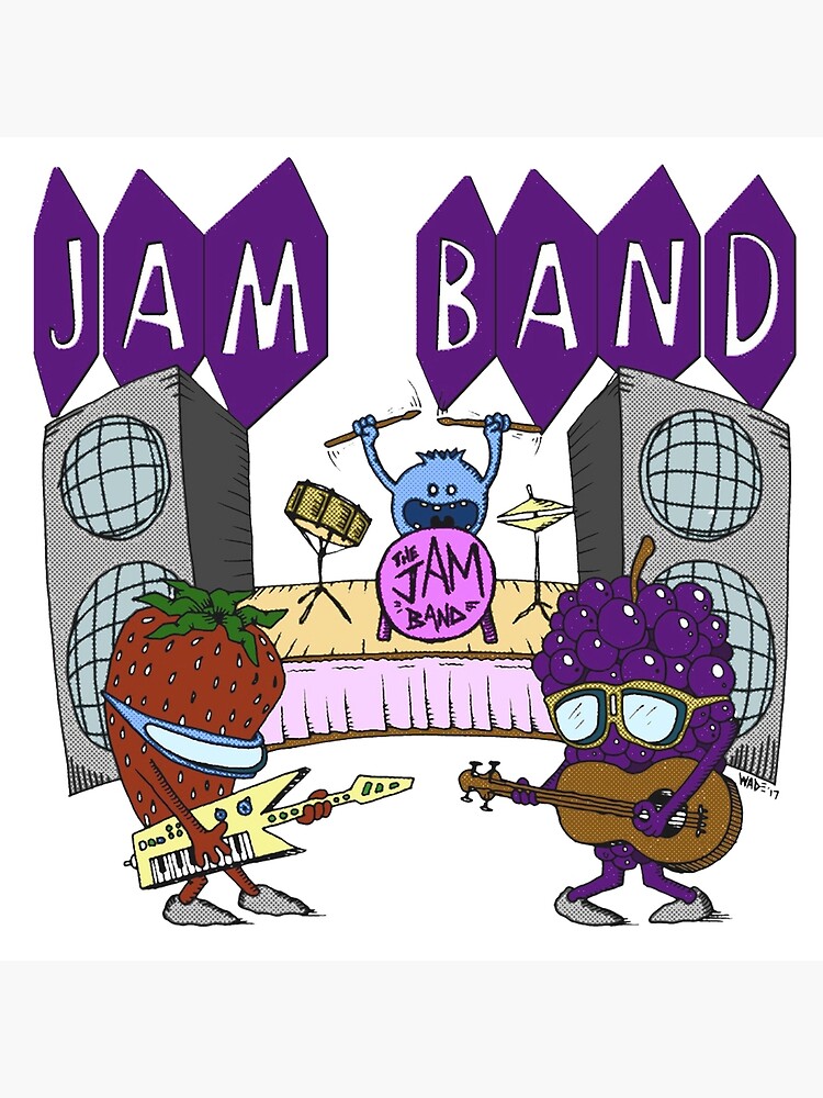 "`the jam band" Poster by Pasarmalam Redbubble