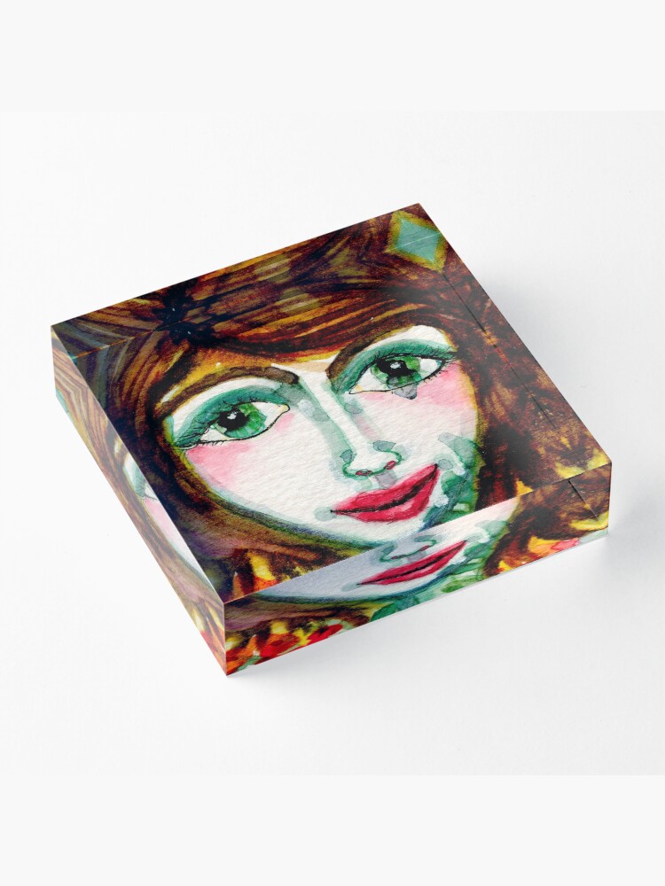 Alternate view of Flower Girl Acrylic Block