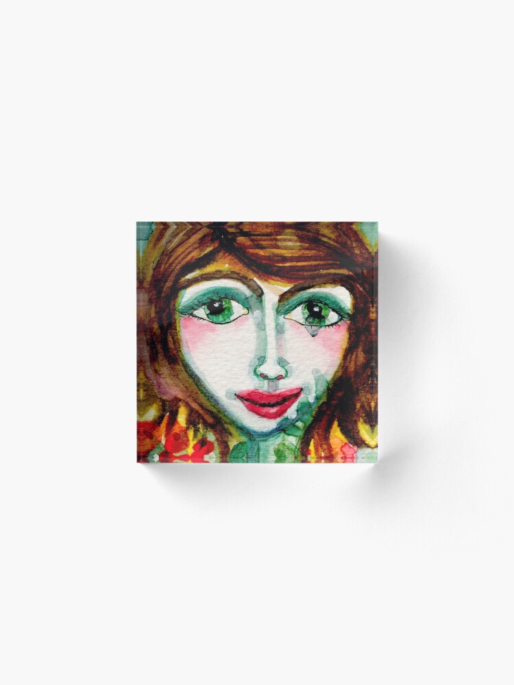 Alternate view of Flower Girl Acrylic Block