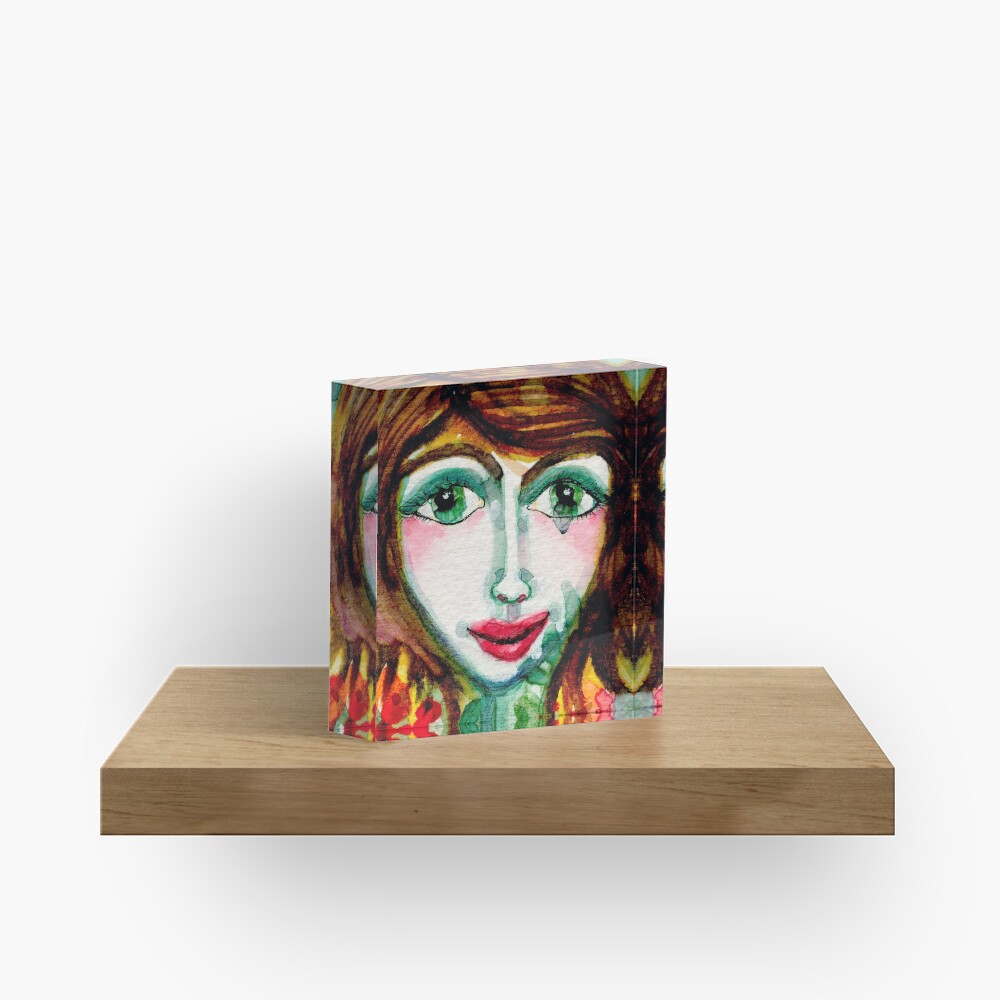Flower Girl Acrylic Block