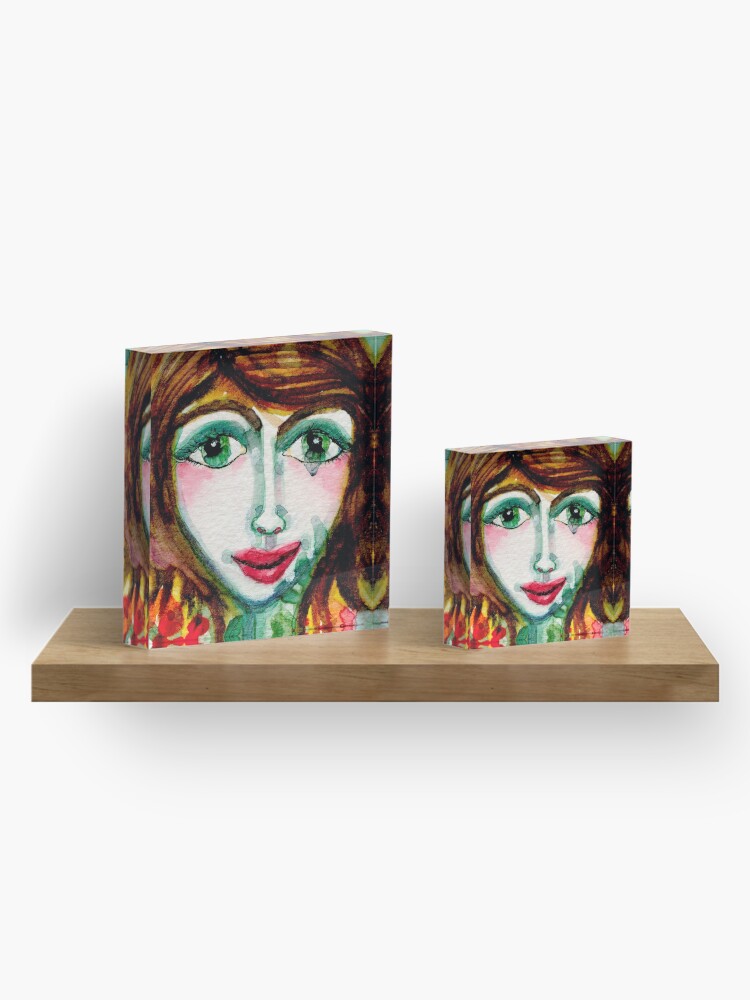 Alternate view of Flower Girl Acrylic Block