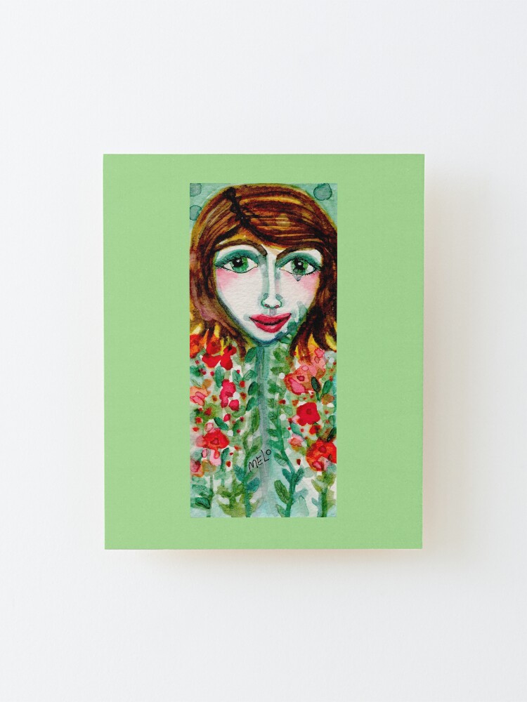 Alternate view of Flower Girl Mounted Print