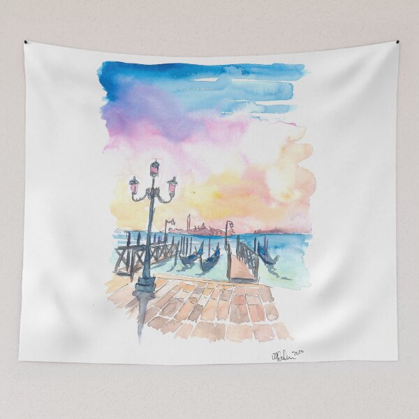 Item preview, Famous Venice San Giorgio Maggiore View With Gondolas  designed and sold by artshop77.