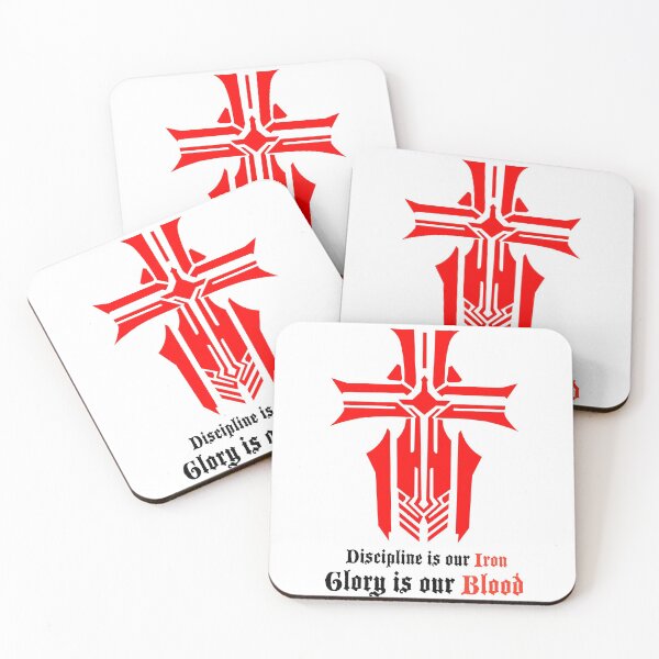 Item preview, Azur Lane - Iron Blood Logo with slogan White designed and sold by Bismarck's Stand.