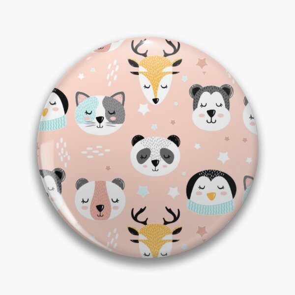 Item preview, Cute Animal Faces Pattern designed and sold by PrintbyPatty.