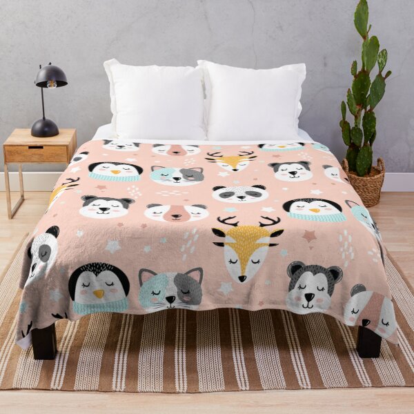 Item preview, Cute Animal Faces Pattern designed and sold by PrintbyPatty.