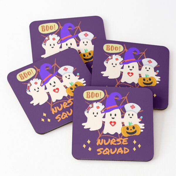 Item preview, Boo! Nurse Squad - Ghost and Pumpkin Halloween Day designed and sold by K-icon.