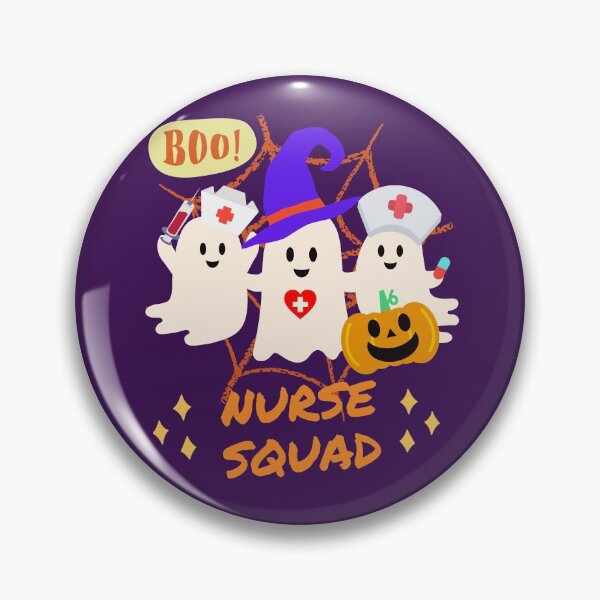 Item preview, Boo! Nurse Squad - Ghost and Pumpkin Halloween Day designed and sold by K-icon.