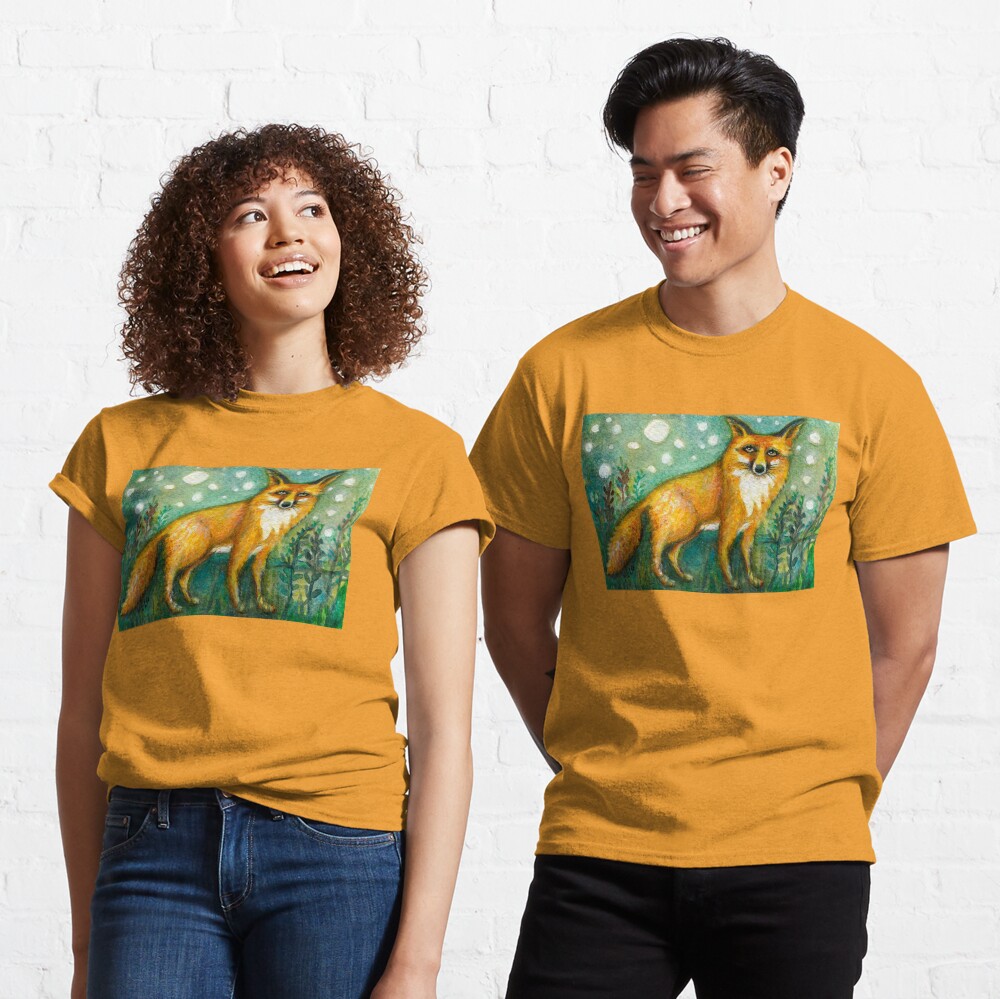 Portrait of Wise Fox, Wildlife art Classic T-Shirt