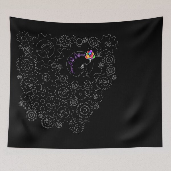 Item preview, Dare to Be Different - #Septcho2020 - PURPLE on BLACK by Amanda M Lucas designed and sold by Amanda Lucas.
