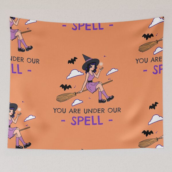 Item preview, Halloween cute girl spell  witch Boo spooky fun pumpkin cat horror Trendy  designed and sold by ShirtzTonight.