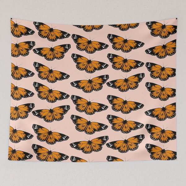 Item preview, Pretty Orange Butterfly Pattern designed and sold by PrintbyPatty.