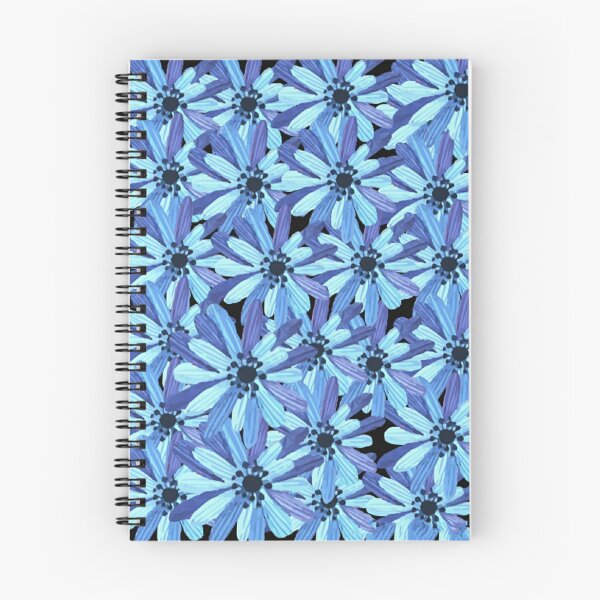 Item preview, Blue floral overlapping pattern designed and sold by Sonia dutta_art.
