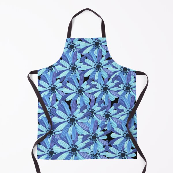 Item preview, Blue floral overlapping pattern designed and sold by Sonia dutta_art.