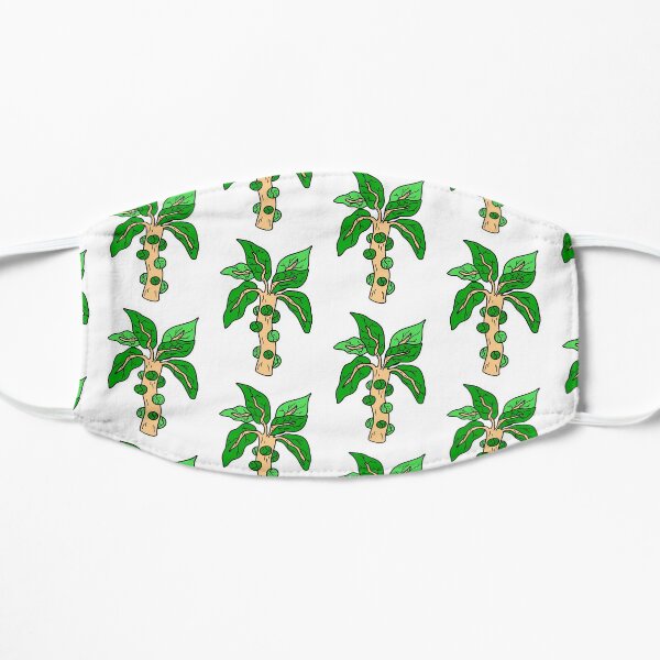 Cool Brussels Sprouts Illustration Flat Mask