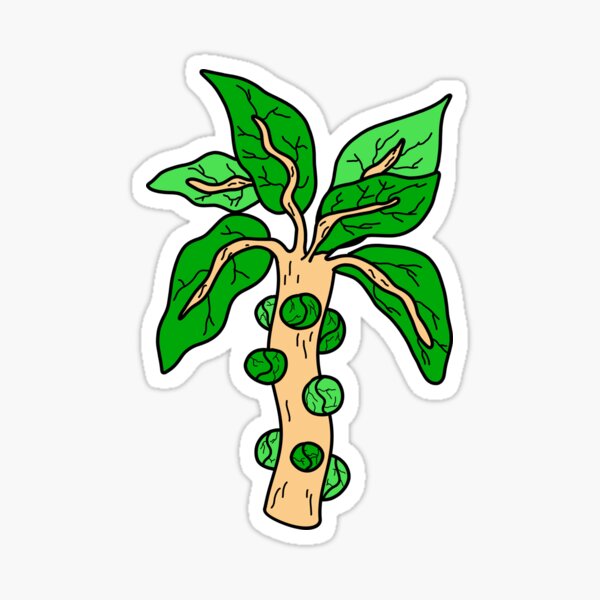 Cool Brussels Sprouts Illustration Sticker