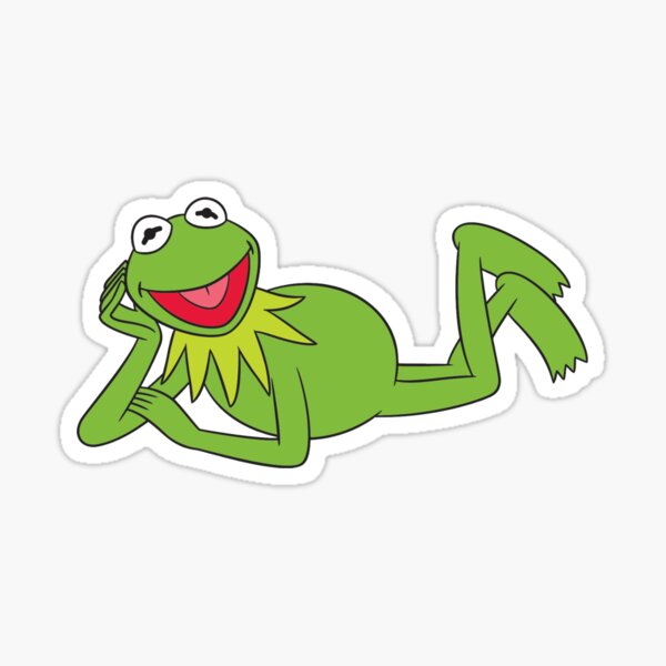 "Kermit the frog smiling meme" Sticker for Sale by Omeris Redbubble
