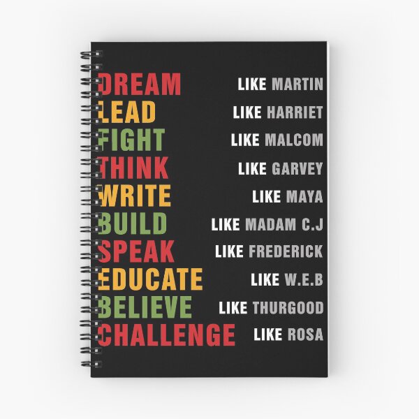 Item preview, African American Design for Black History Lovers -Dream like Martin Lead like Harriet Fight like Malcom designed and sold by Simeon	 Dorelus.