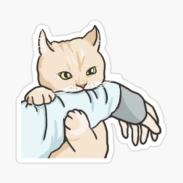 Cat Sticker Heavy Breathing Waterproof - Buy Any 4 For $1.75 Each  Storewide!