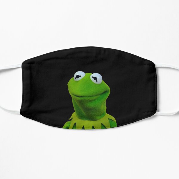 Kermit the frog meme Flat Mask