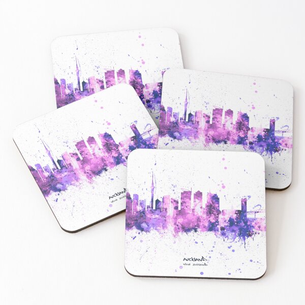 Item preview, Auckland New Zealand Skyline designed and sold by ArtPrints.