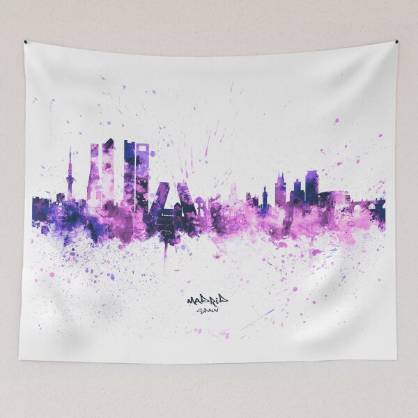 Item preview, Madrid Spain Skyline designed and sold by ArtPrints.