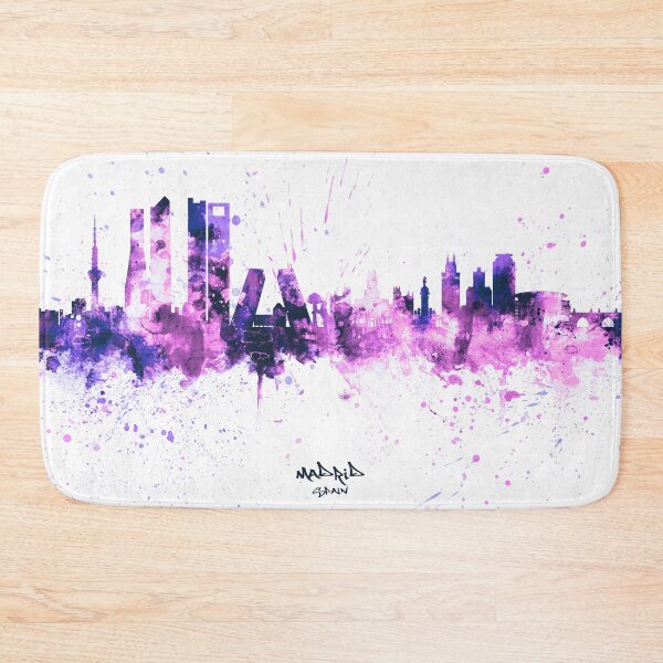 Aperçu de l'œuvre Madrid Spain Skyline créée et vendue par ArtPrints.