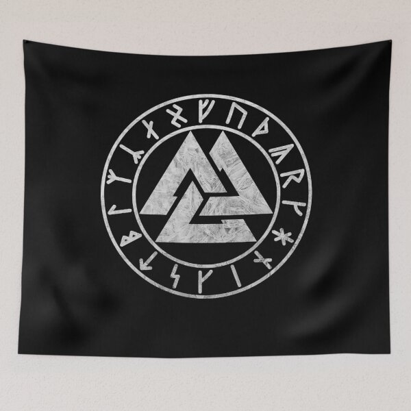 Item preview, Odin knot runes circle Vikings Germanic Celts designed and sold by DerNerd.