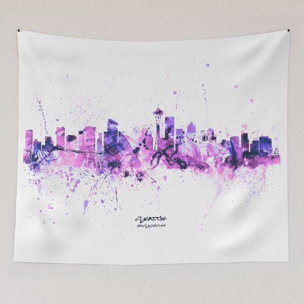 Aperçu de l'œuvre Seattle Washington Skyline créée et vendue par ArtPrints.