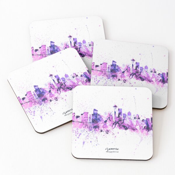 Item preview, Seattle Washington Skyline designed and sold by ArtPrints.