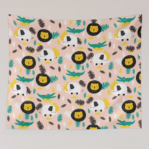 Item preview, Elephant Lion and Alligator Pattern designed and sold by PrintbyPatty.