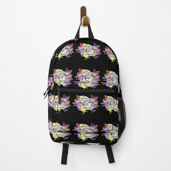 Item preview, Cherish Wild Things Decal with Bright Floral Colors Show The World designed and sold by StickerArtwork.