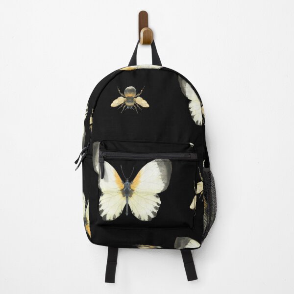 Item preview, Butterfly & Bee Dark Pattern Print designed and sold by Bellathewilde.