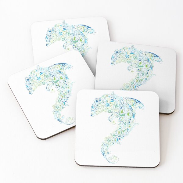 Item preview, Green and blue flower, Fish graphy, Dolphin designed and sold by Bashar-Design.