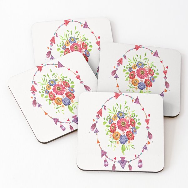 Item preview, Bib flower boho floral cute botanical design, inspired by nature designed and sold by Adri Barnard.