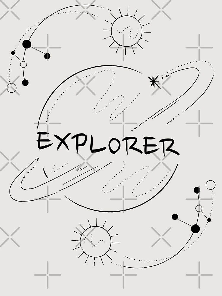 Imagen 6 de 6, Sudadera oversize prémium con la obra Explorer - espacio, diseñada y vendida por RIVEofficial.