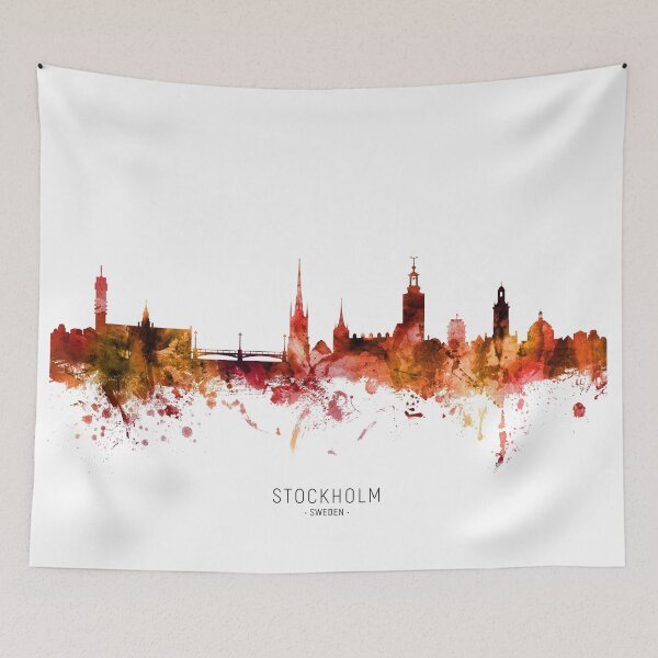Item preview, Stockholm Sweden Skyline designed and sold by ArtPrints.
