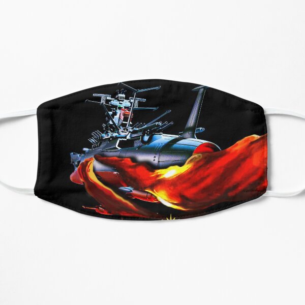 Star Blazers Classic T-Shirt The Argo On Fire Smoking Mask