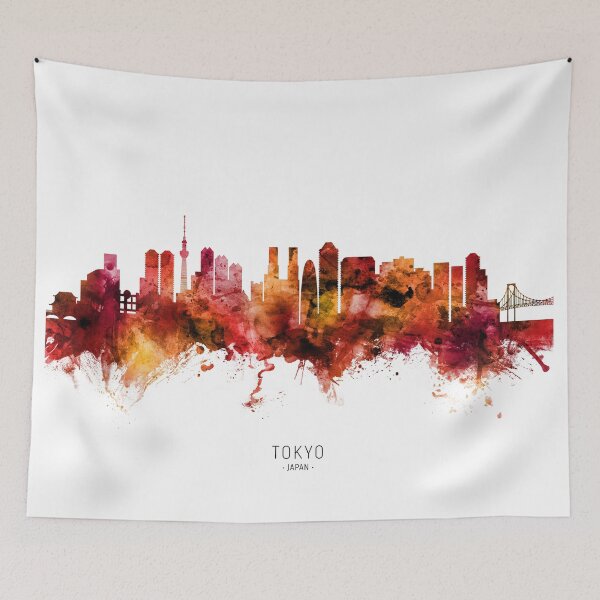 Artikelvorschau, Tokyo Japan Skyline entworfen und verkauft von ArtPrints.