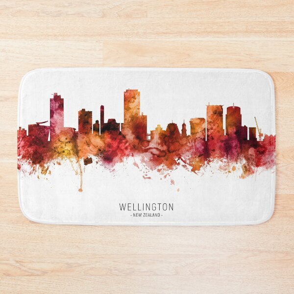Item preview, Wellington New Zealand Skyline designed and sold by ArtPrints.
