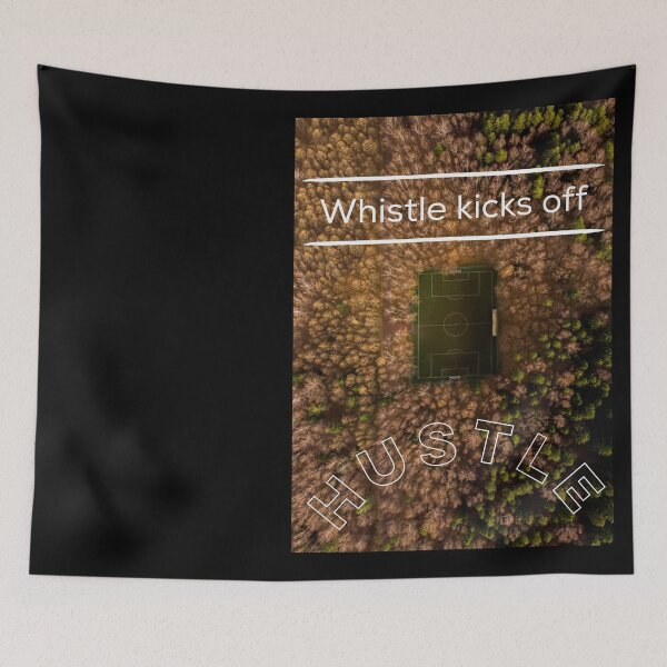 Item preview, Whistle  kicks off  hustle,football  field  in the woods  designed and sold by Moussa  Sussi.