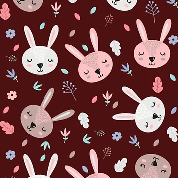 Artwork thumbnail, Spring Bunny Pattern by PrintbyPatty