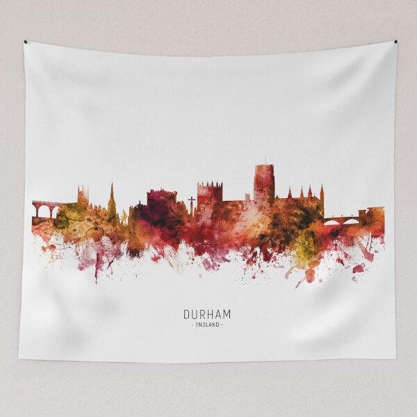Item preview, Durham England Skyline Cityscape designed and sold by ArtPrints.