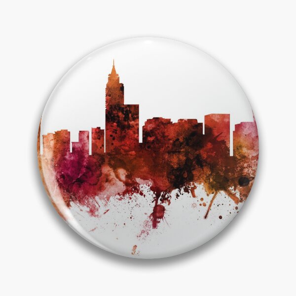 Artikelvorschau, Raleigh North Carolina Skyline entworfen und verkauft von ArtPrints.