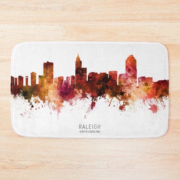 Item preview, Raleigh North Carolina Skyline designed and sold by ArtPrints.