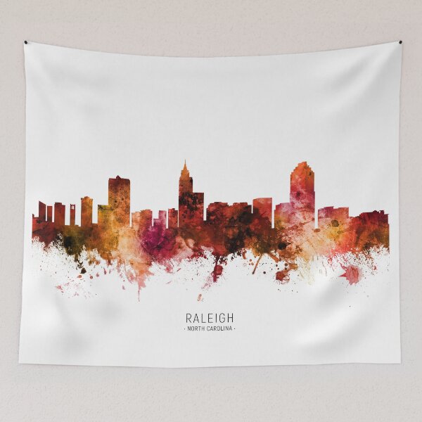 Item preview, Raleigh North Carolina Skyline designed and sold by ArtPrints.